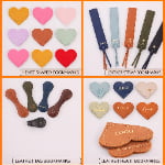 Custom Printed PU Leather Card Holder with Retractable Lanyard