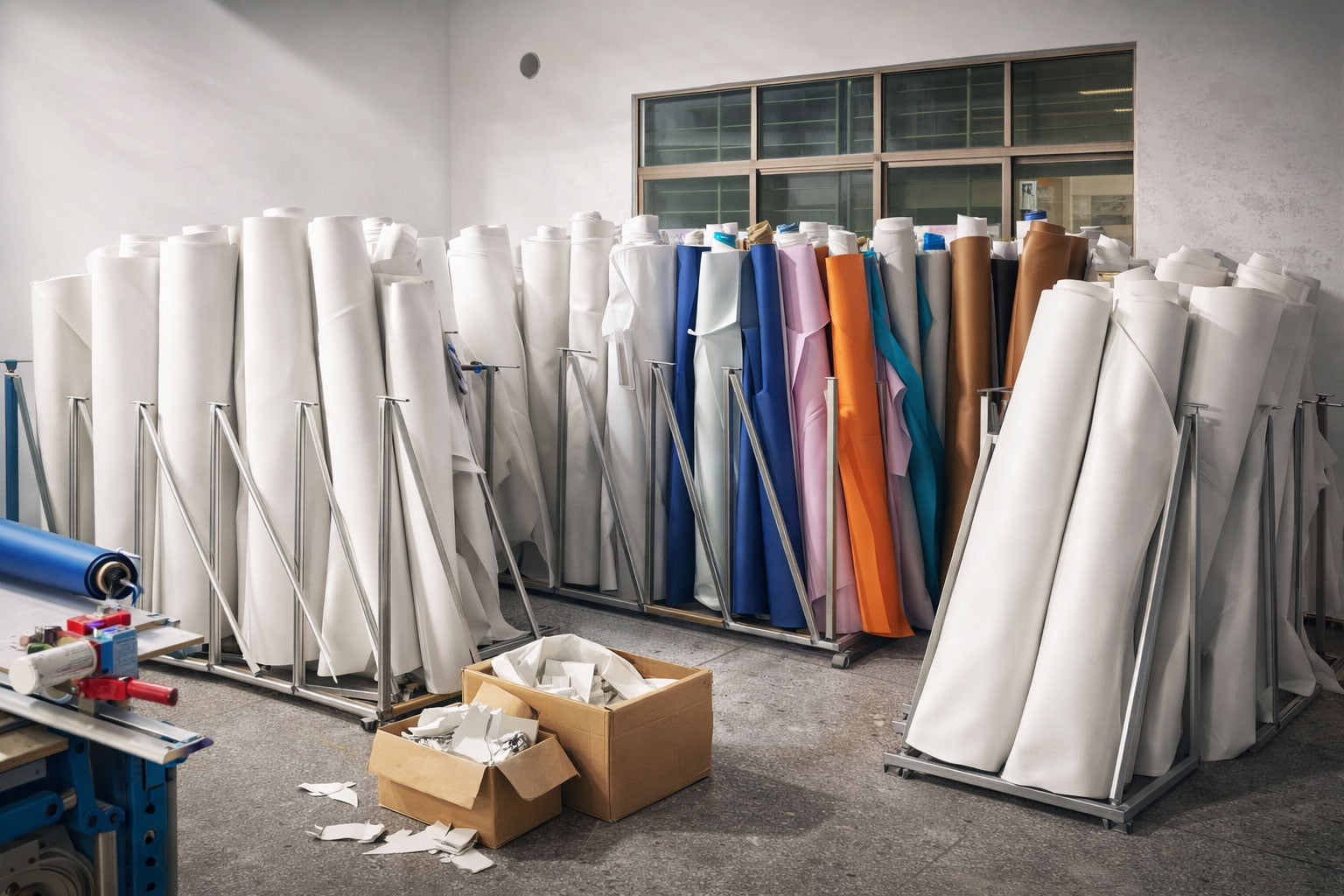 raw material workshop for custom card holder production