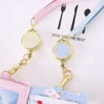 Custom Printed PU Leather Card Holder with Cute Design for OEM Branding