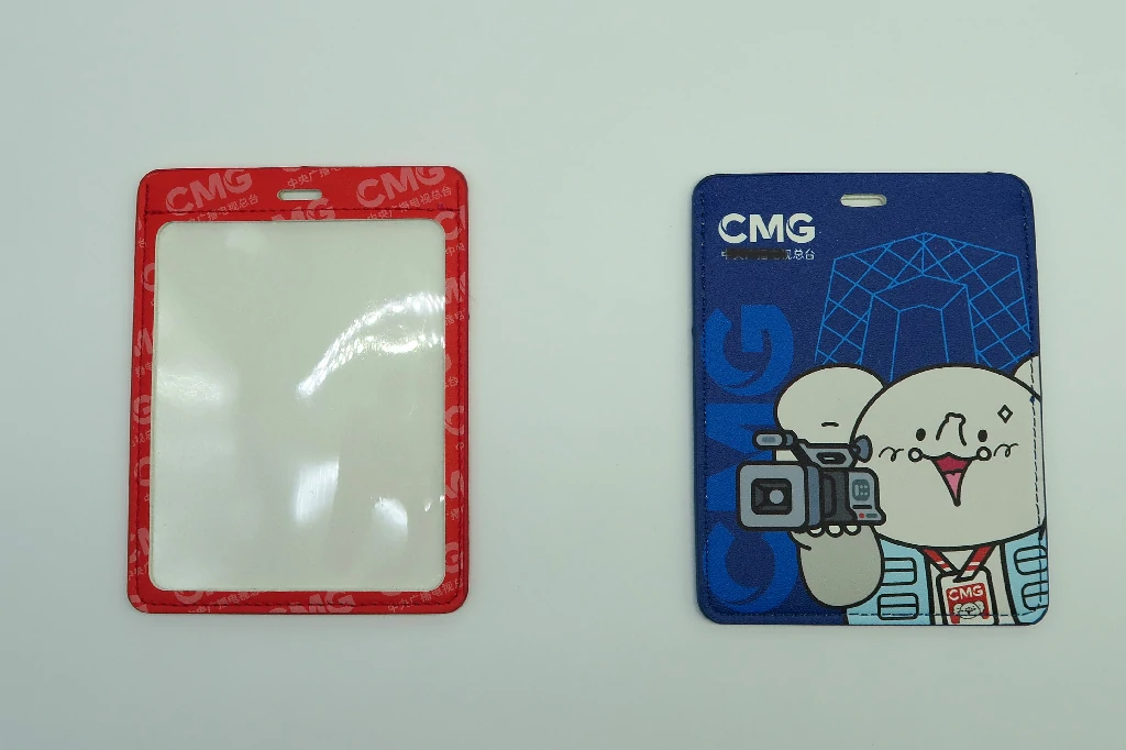 custom printed PU leather card holder