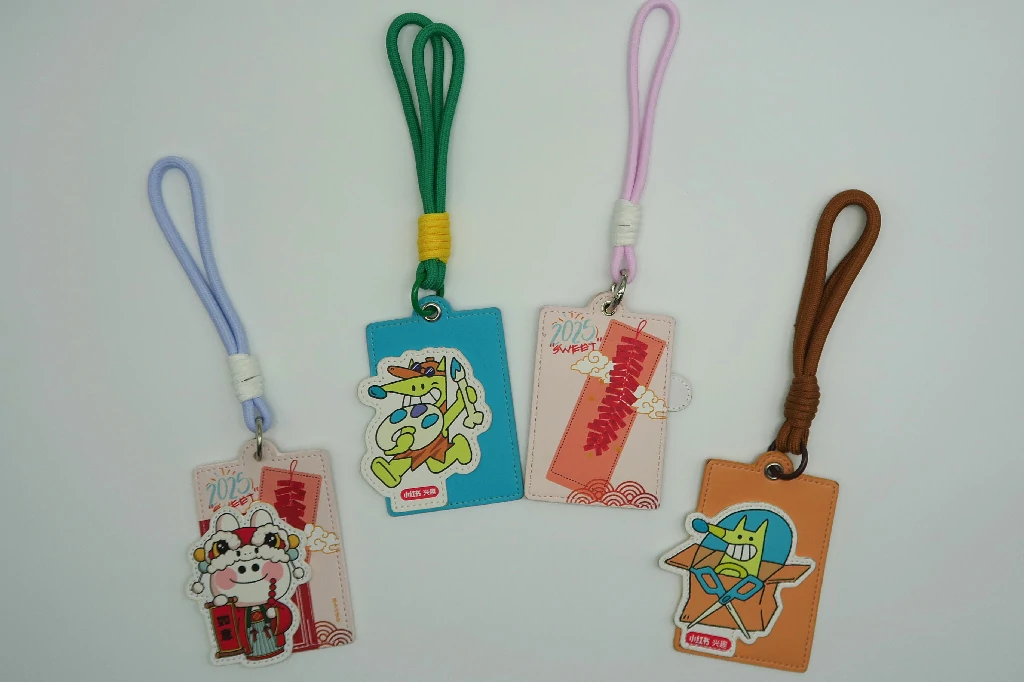 digital printing on PU leather card holder