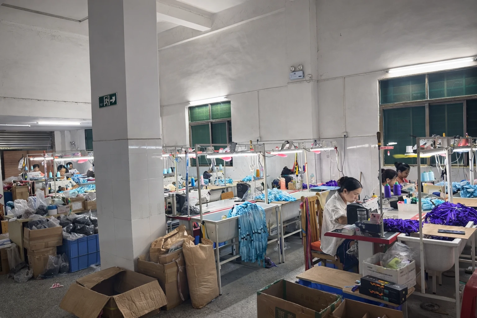 assembly workshop for custom lanyard production