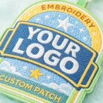 Embroidered Cartoon Bear PU Leather Card Holder with Lanyard – Large Size ID Holder (OEM Factory)