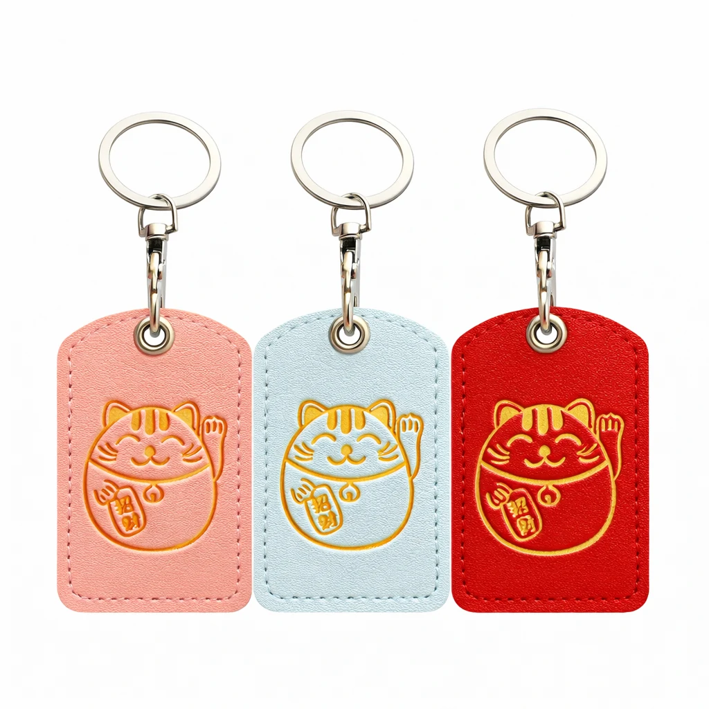 Creative Foil Stamped PVC Leather Mini Card Holder – Teardrop RFID Access Card Sleeve (OEM Factory)