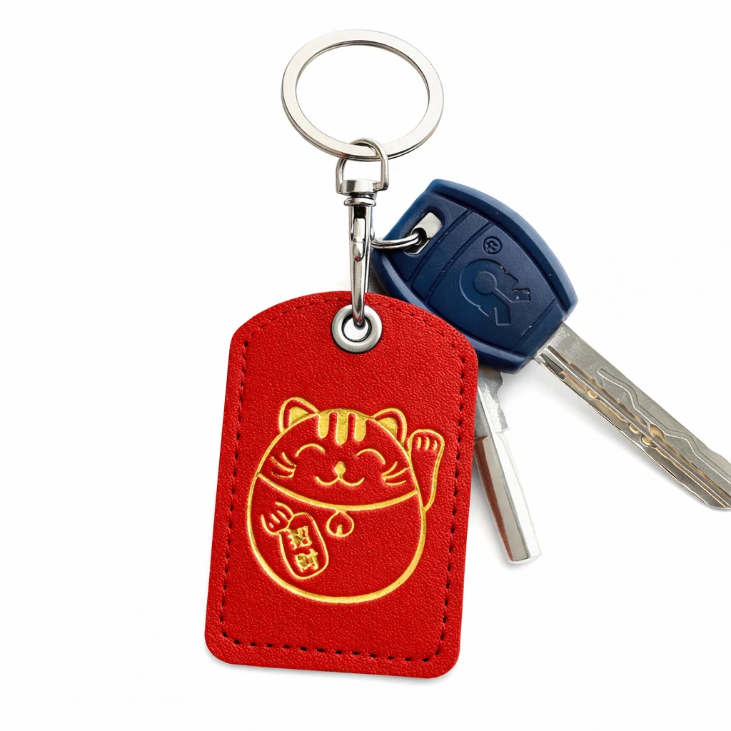 Creative Foil Stamped PVC Leather Mini Card Holder – Teardrop RFID Access Card Sleeve (OEM Factory)