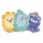 Custom Die Cut Leather Card Holder – Stitched Edge PU ID Badge Holder (OEM Factory)