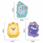 Custom Die Cut Leather Card Holder – Stitched Edge PU ID Badge Holder (OEM Factory)