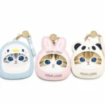 Custom Shaped PVC Leather Card Holder – Cute Cartoon ID Card Sleeve (OEM Factory)