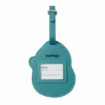 Embroidered PU Leather Luggage Tag – Cartoon Travel Identification Tag (OEM Factory)