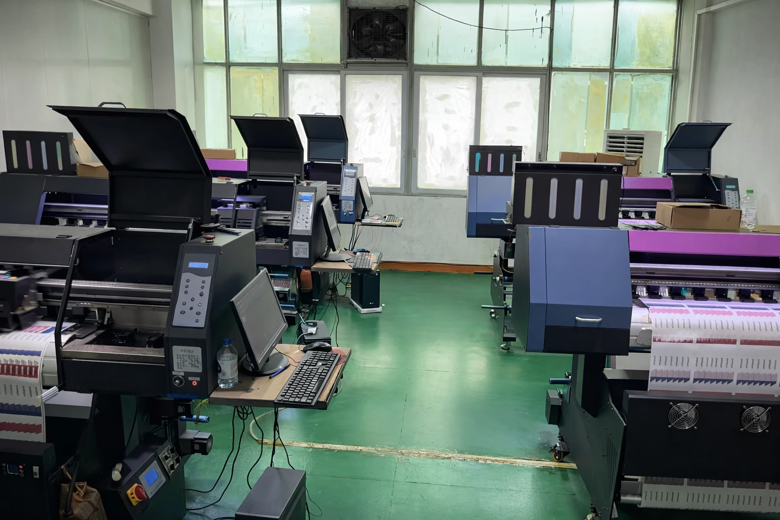 digital printing workshop for lanyard production