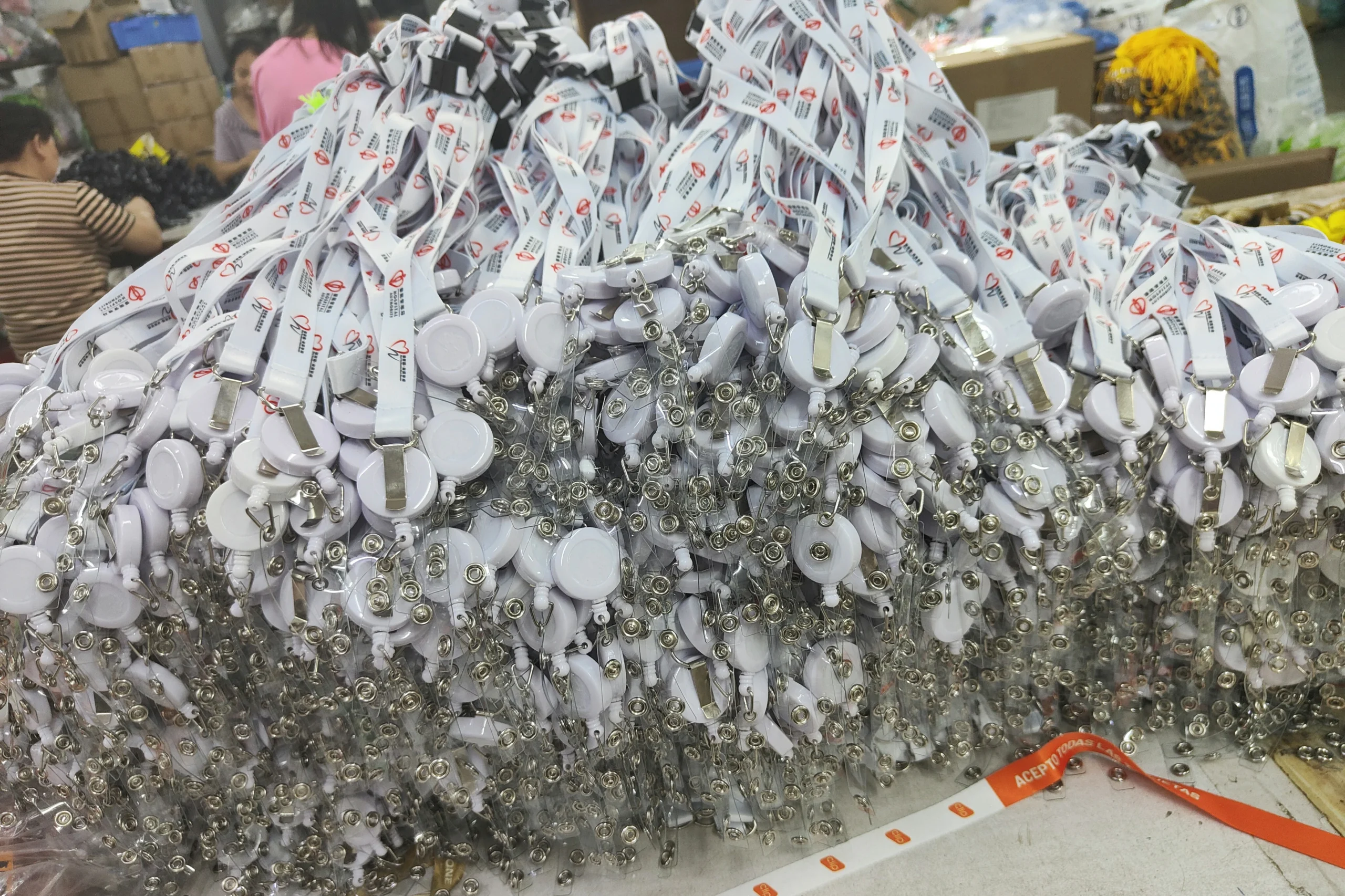 finished custom lanyard products