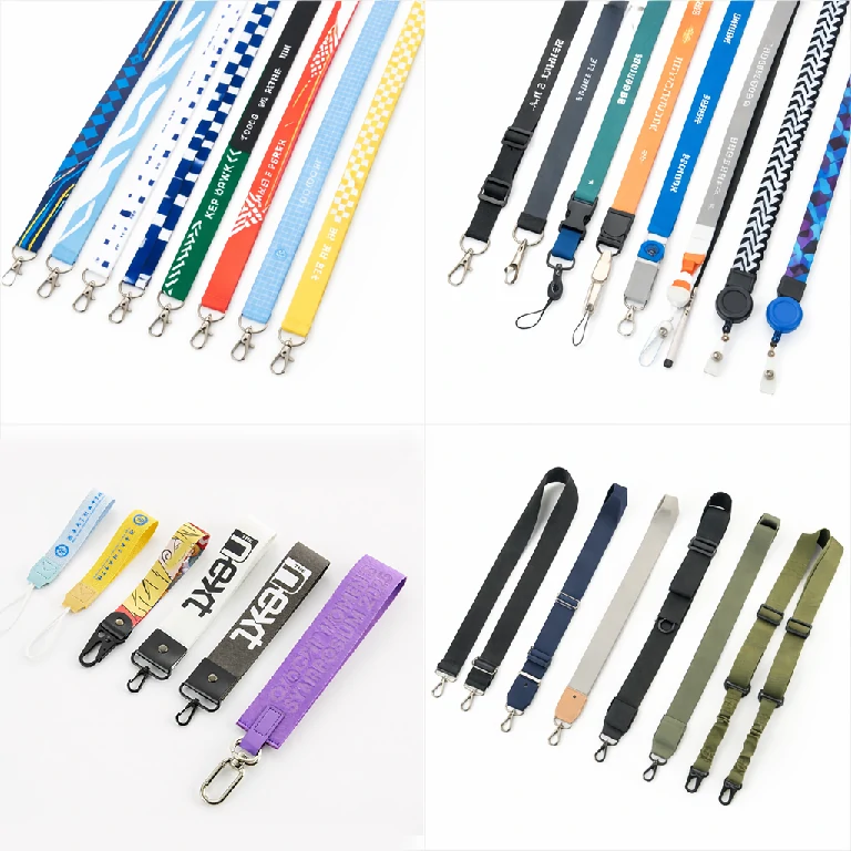 Custom heat transfer lanyards, retractable badge reel lanyards, nylon tactical belts, and ID badge lanyards