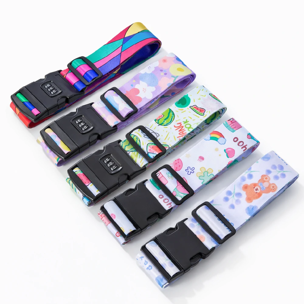 custom printed luggage strap