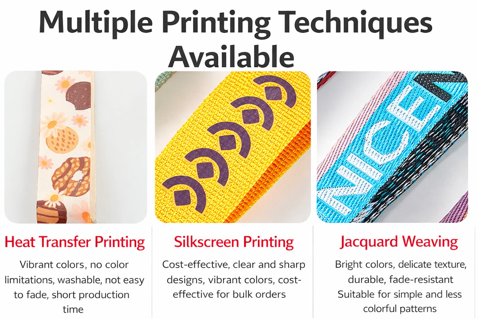 logo and finish options for custom lanyards