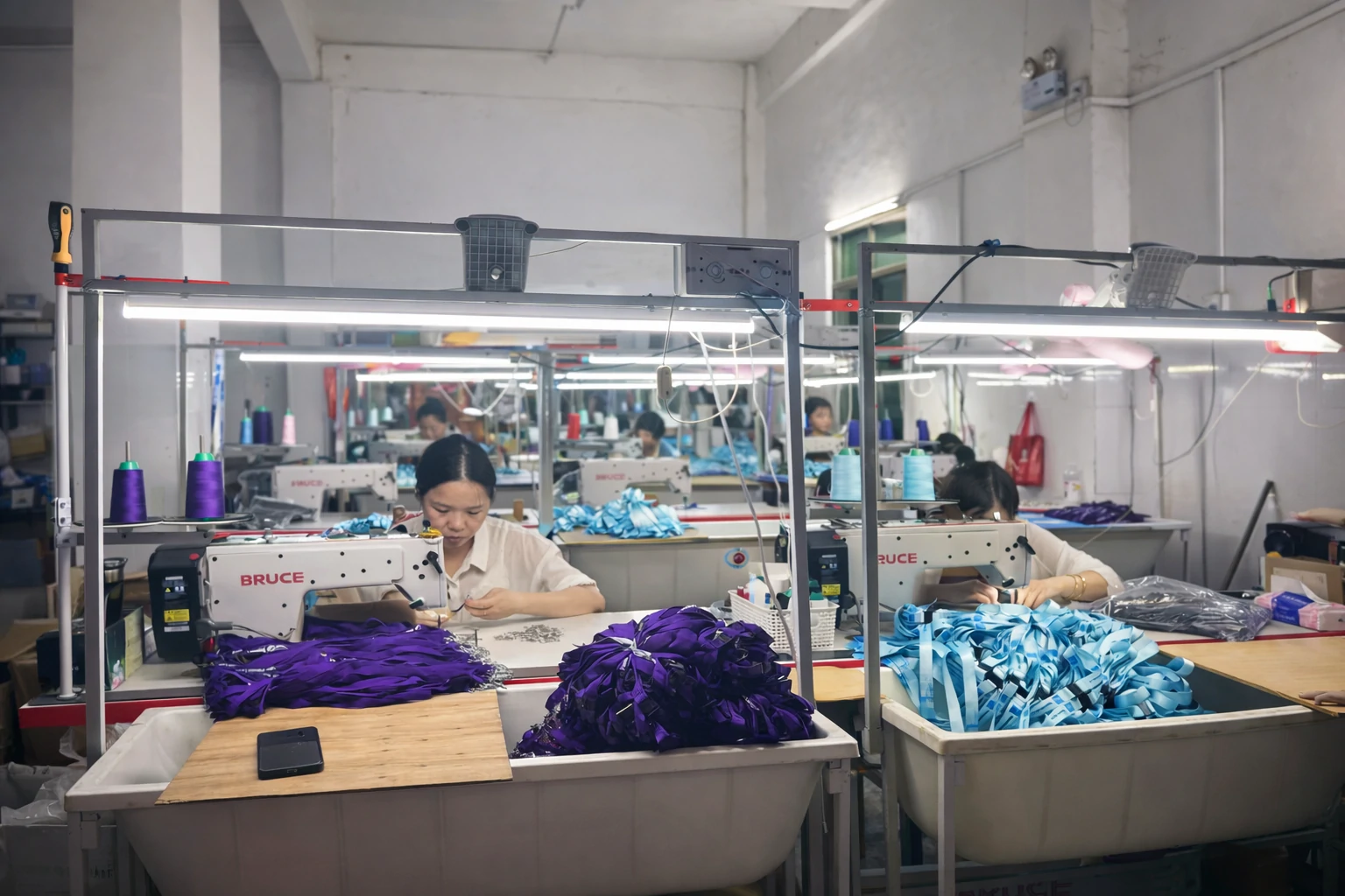 sewing and assembly for custom lanyard production