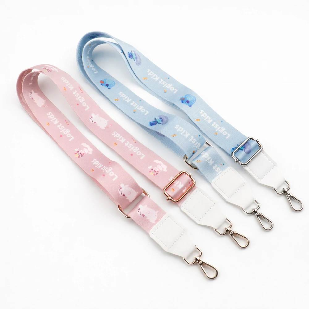 custom printed heat transfer polyester lanyard