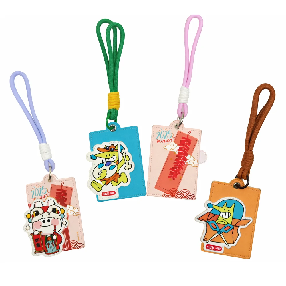 custom die cut printed leather card holder