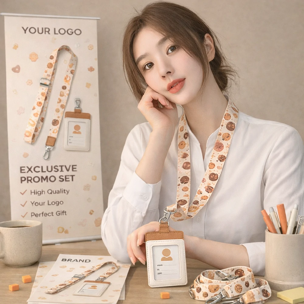 promotional giveaway branding use for custom printed lanyards