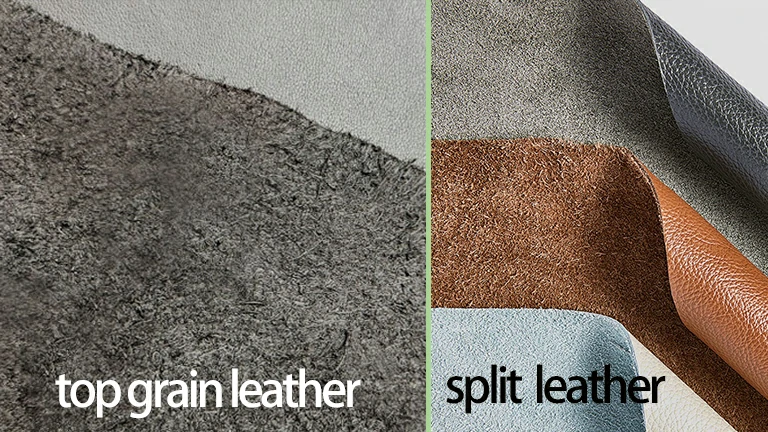 split leather for card holder production