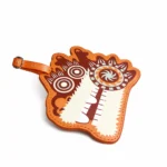 Shaped PU Leather Card Holder – Custom Luggage Tag for Souvenir & Museum Gift (OEM Factory)