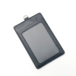 Foil Stamped PU Leather Card Holder – Custom ID Card Sleeve for Promotional Use (OEM Factory)