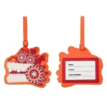 Shaped PU Leather Card Holder – Custom Luggage Tag for Souvenir & Museum Gift (OEM Factory)