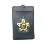 Foil Stamped PU Leather Card Holder – Custom ID Card Sleeve for Promotional Use (OEM Factory)