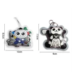 Printed PVC Leather Scented Keychain – Cartoon Stuffed Aroma Hanging Toy (OEM Factory)