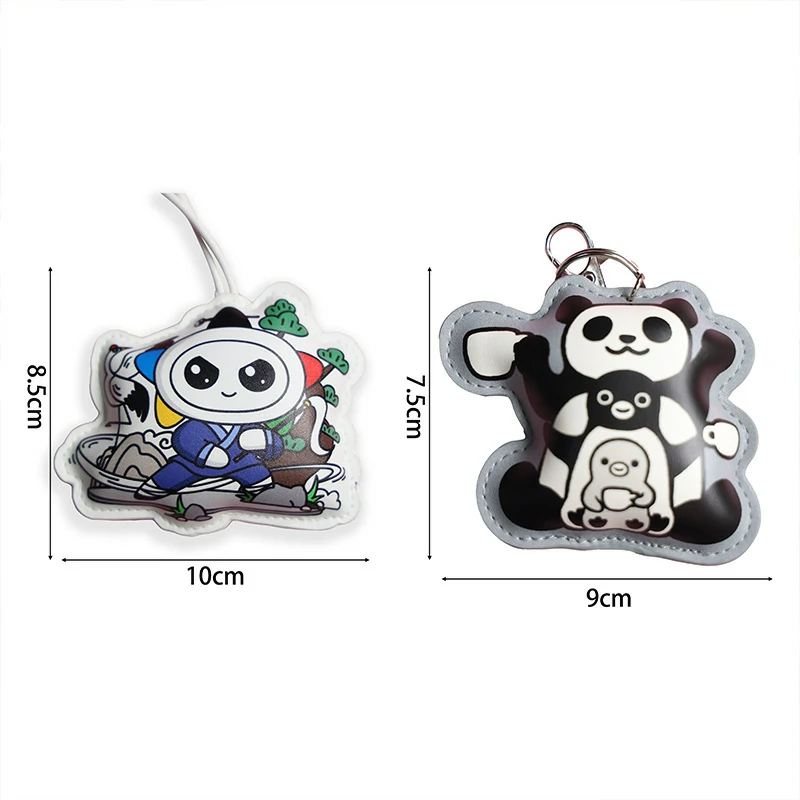 Printed PVC Leather Scented Keychain – Cartoon Stuffed Aroma Hanging Toy (OEM Factory)