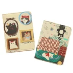 Cute PU Leather Passport Holder – Travel Card Organizer with Printed Design (OEM Factory)