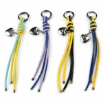 PU Leather Heart Tassel Lanyard Keychain for Phone and Bag Accessories