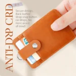 Custom Leather ID Badge Holder – Retractable Multi Card ID Holder (OEM Factory)