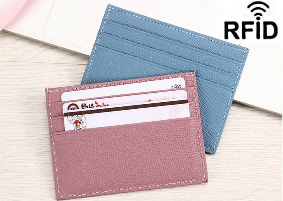 rfid blocking anti magnetic card holder protection