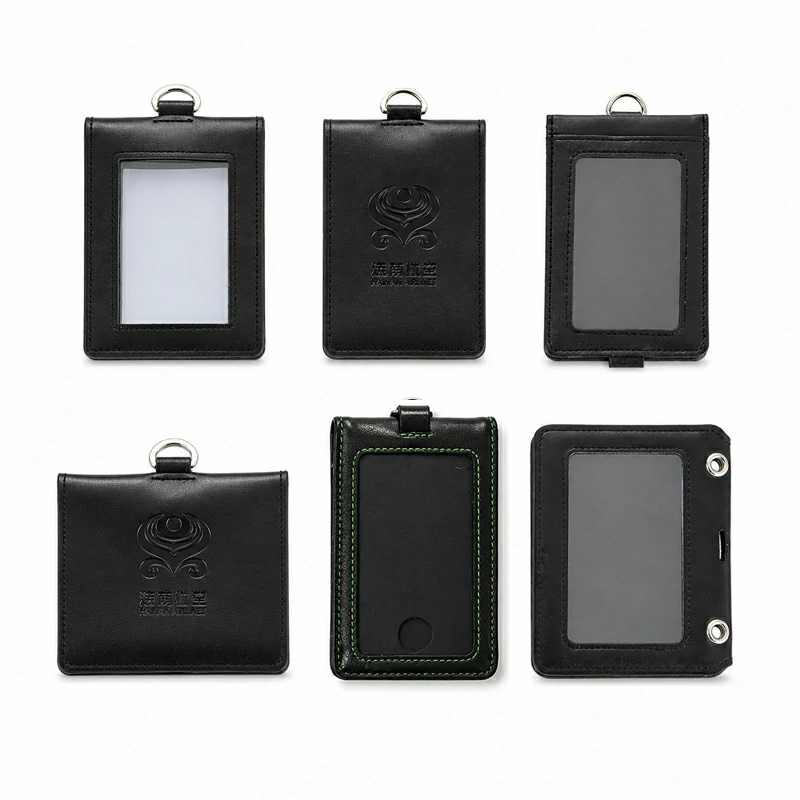 custom genuine leather card holder