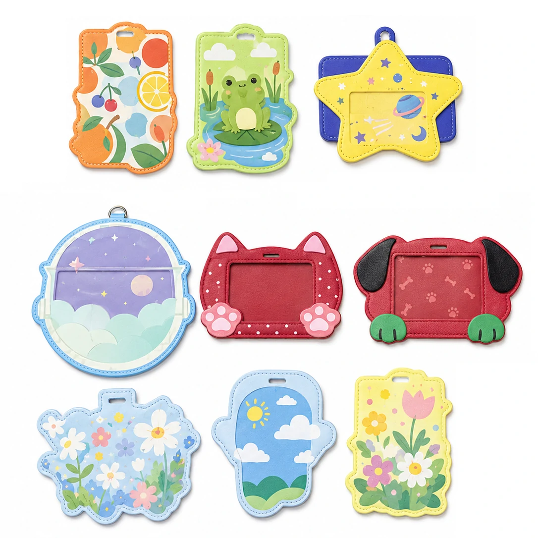 custom shape printed card holder